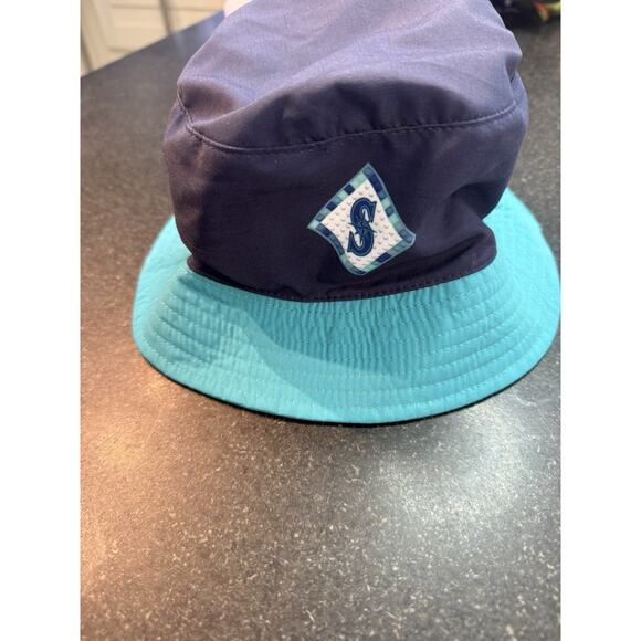 Seattle Mariners Kids Club Reversible One Size Bucket Hat Youth - Picture 2 of 5